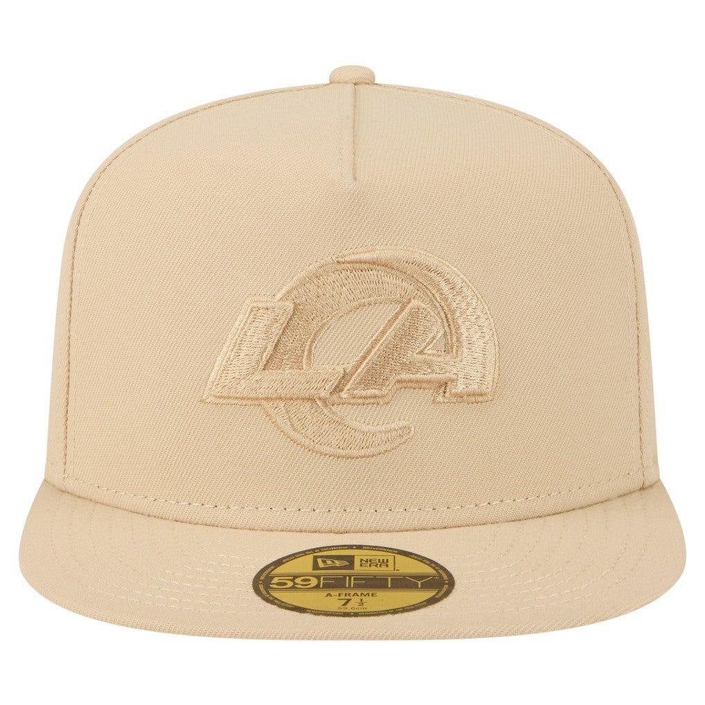 Los Angeles Rams New Era Color Pack A-Frame 59FIFTY Fitted Hat - Light Beige outlet