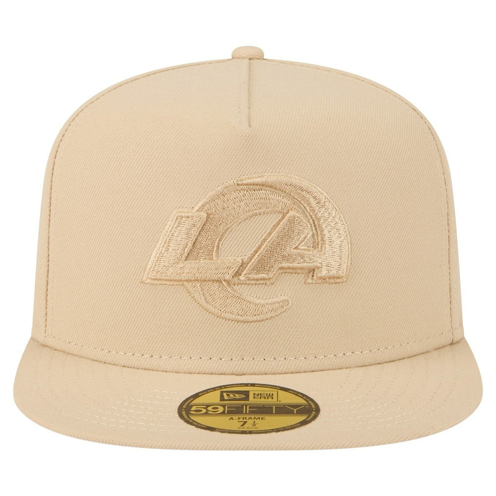 Los Angeles Rams New Era Color Pack A-Frame 59FIFTY Fitted Hat - Light Beige outlet