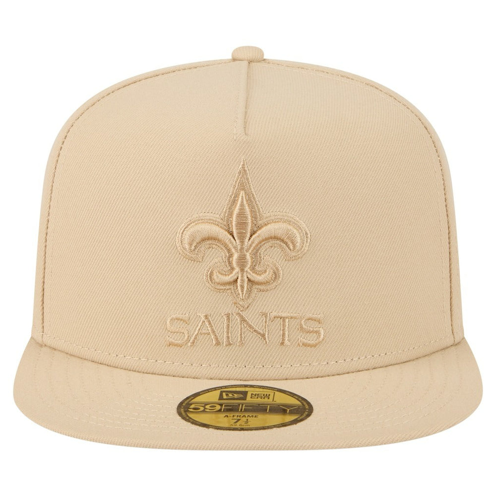 New Orleans Saints New Era Color Pack A-Frame 59FIFTY Fitted Hat - Light Beige outlet