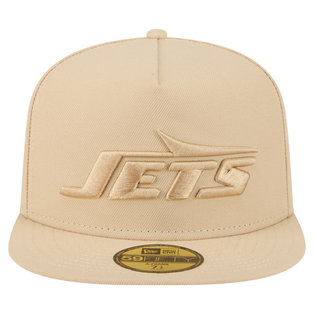 New York Jets New Era Color Pack A-Frame 59FIFTY Fitted Hat - Beige sale