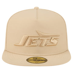 New York Jets New Era Color Pack A-Frame 59FIFTY Fitted Hat - Beige sale