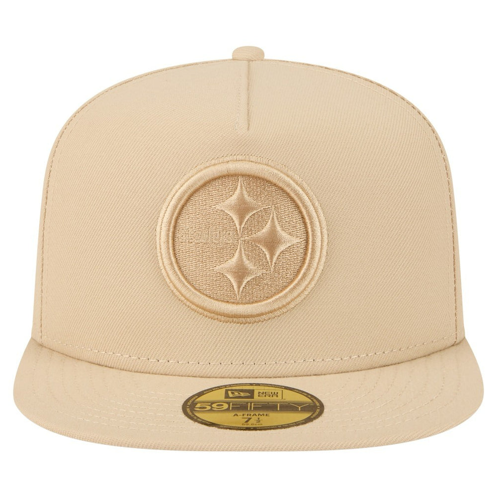 Pittsburgh Steelers New Era Color Pack A-Frame 59FIFTY Fitted Hat - Beige online