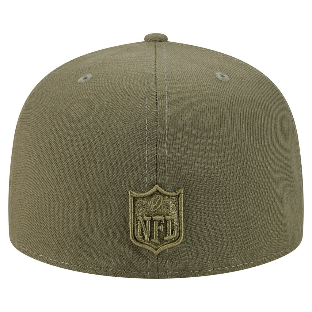 Miami Dolphins New Era Color Pack A-Frame 59FIFTY Fitted Hat - Olive discount