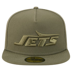 New York Jets New Era Color Pack A-Frame 59FIFTY Fitted Hat - Olive cheap