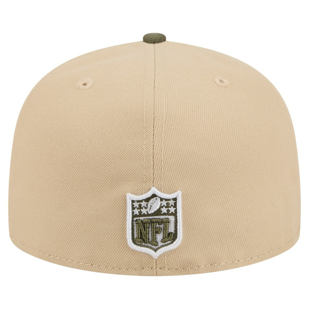 Washington Commanders New Era Color Pack A-Frame 59FIFTY Fitted Hat - Beige/Olive on sale