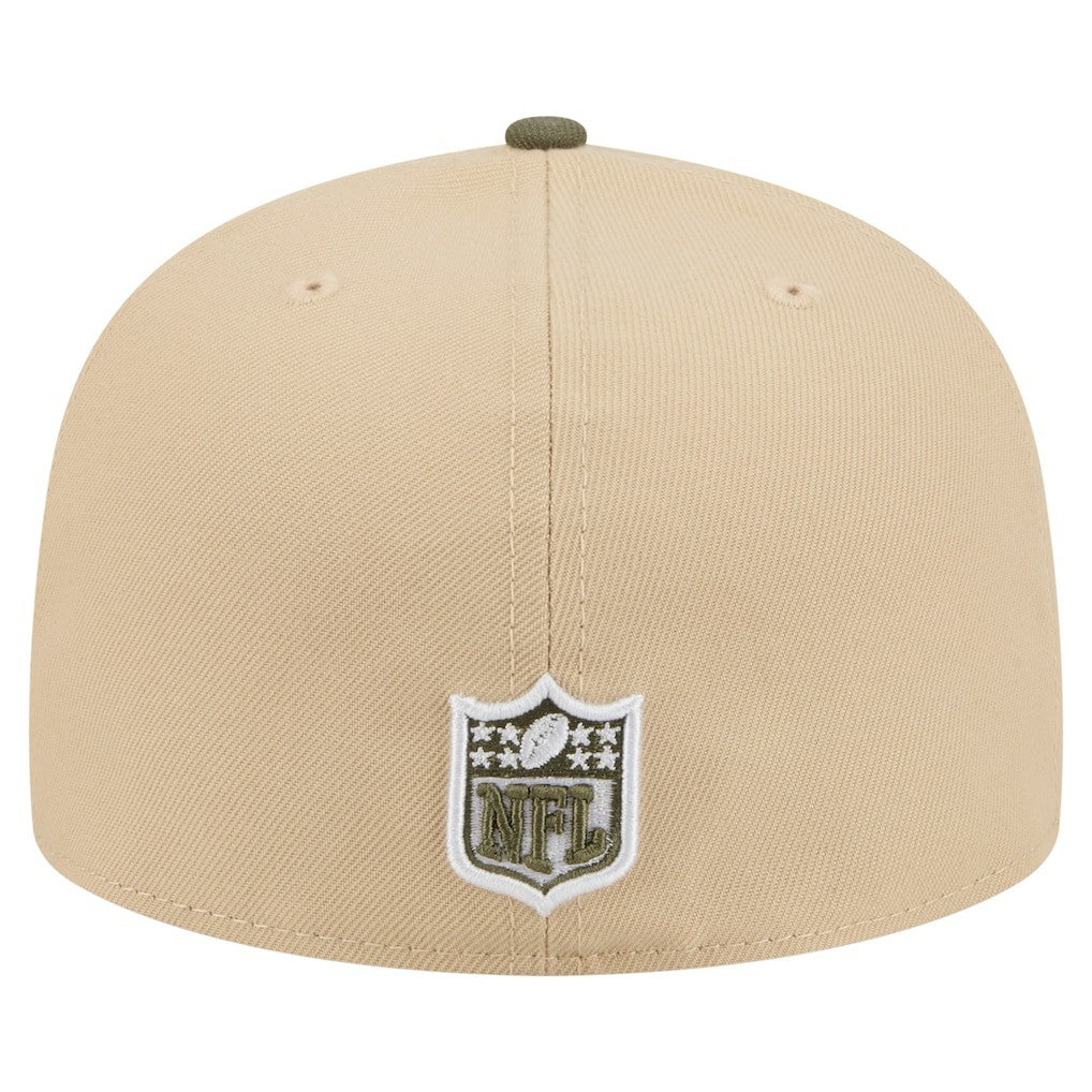 Kansas City Chiefs New Era Color Pack A-Frame 59FIFTY Fitted Hat - Light Beige/Olive on sale
