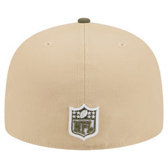 Kansas City Chiefs New Era Color Pack A-Frame 59FIFTY Fitted Hat - Light Beige/Olive on sale