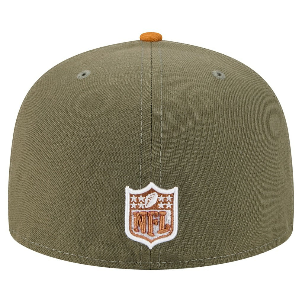 Cincinnati Bengals New Era Color Pack A-Frame 59FIFTY Fitted Hat - Olive/Brown for sale