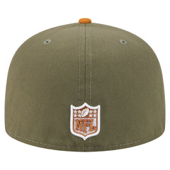 Cincinnati Bengals New Era Color Pack A-Frame 59FIFTY Fitted Hat - Olive/Brown for sale