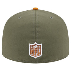 Detroit Lions New Era Color Pack A-Frame 59FIFTY Fitted Hat - Olive/Brown sale