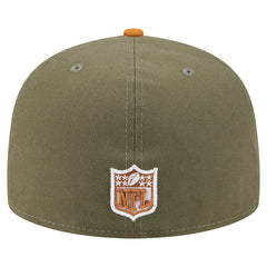 Miami Dolphins New Era Color Pack A-Frame 59FIFTY Fitted Hat - Olive/Brown for sale