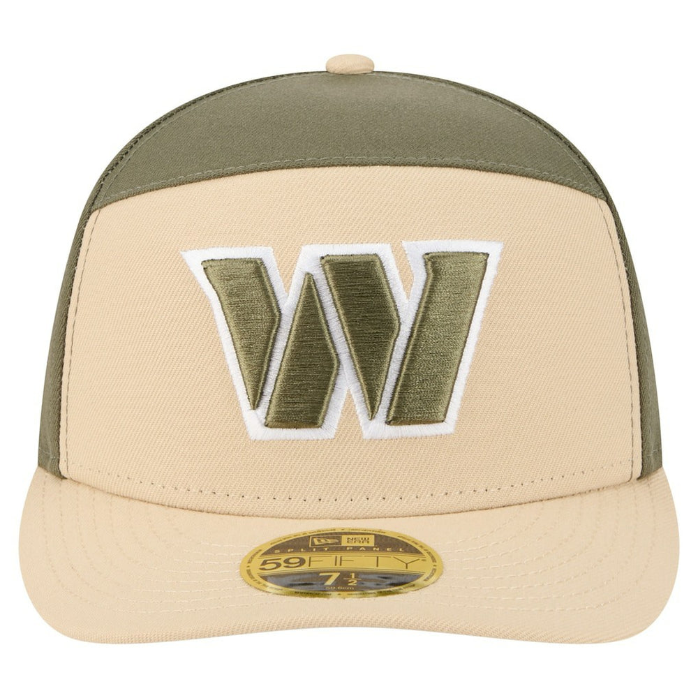 Washington Commanders New Era Two-Tone Color Pack Split Panel 59FIFTY Fitted Hat - Light Beige/Olive discount