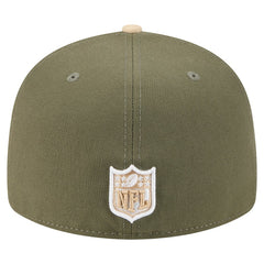 Washington Commanders New Era Two-Tone Color Pack Split Panel 59FIFTY Fitted Hat - Light Beige/Olive discount