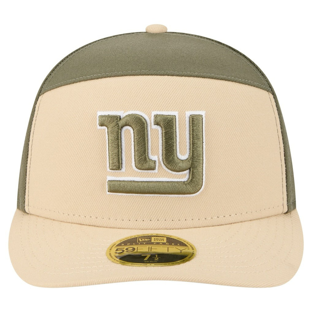 New York Giants New Era Two-Tone Color Pack Split Panel 59FIFTY Fitted Hat - Light Beige/Olive on sale