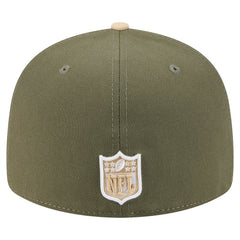 New York Giants New Era Two-Tone Color Pack Split Panel 59FIFTY Fitted Hat - Light Beige/Olive on sale