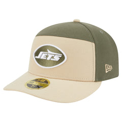 New York Jets New Era Two-Tone Color Pack Split Panel 59FIFTY Fitted Hat - Light Beige/Olive cheap