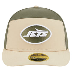 New York Jets New Era Two-Tone Color Pack Split Panel 59FIFTY Fitted Hat - Light Beige/Olive cheap
