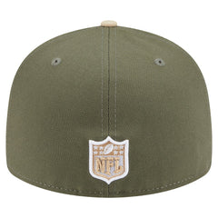 Philadelphia Eagles New Era Two-Tone Color Pack Split Panel 59FIFTY Fitted Hat - Light Beige/Olive discount