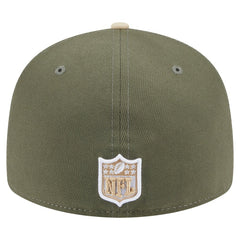 Detroit Lions New Era Two-Tone Color Pack Split Panel 59FIFTY Fitted Hat - Light Beige/Olive on sale