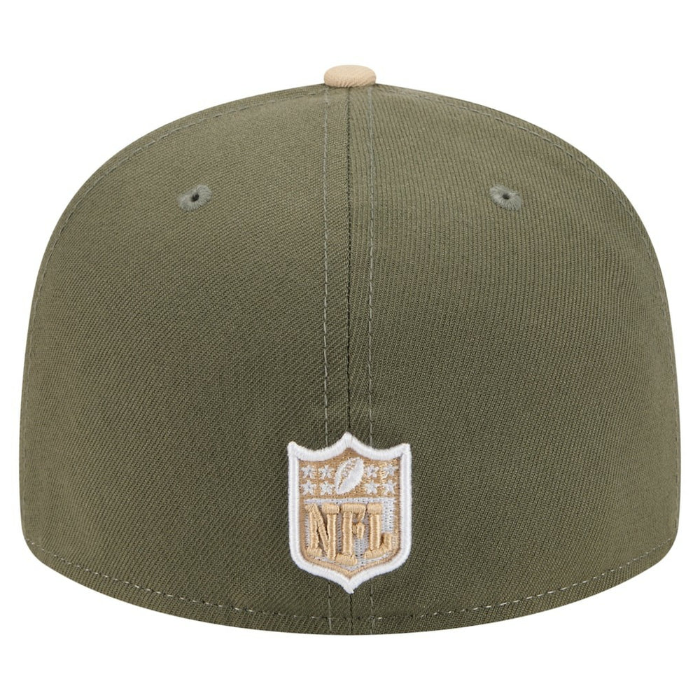 Baltimore Ravens New Era Color Pack Split Panel 59FIFTY Fitted Hat - Light Beige/Olive sale