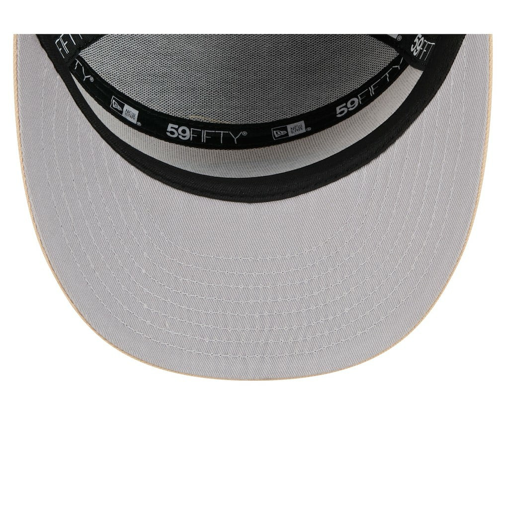 Baltimore Ravens New Era Color Pack Split Panel 59FIFTY Fitted Hat - Light Beige/Olive sale