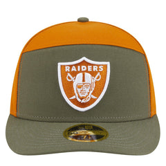 Las Vegas Raiders New Era Two-Tone Color Pack Split Panel 59FIFTY Fitted Hat - Olive/Brown discount