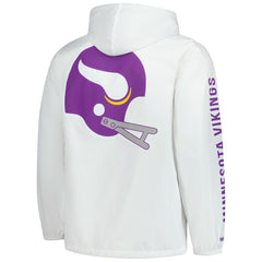 Minnesota Vikings Vintage Logo Coaches Full-Snap Hoodie Jacket - White cheap