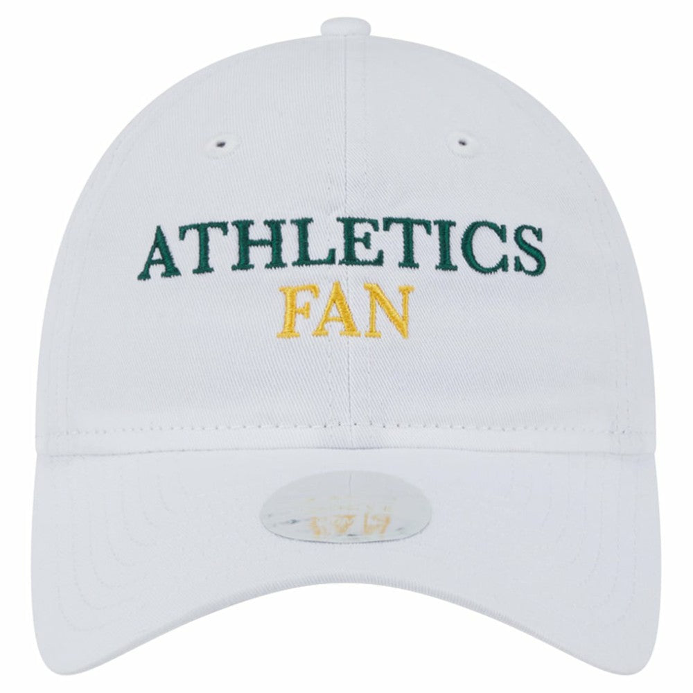 Athletics Women's Team Fan 9TWENTY Adjustable Hat White