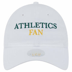 Athletics Women's Team Fan 9TWENTY Adjustable Hat White