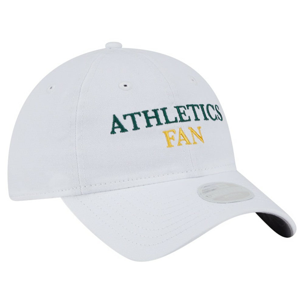 Athletics Women's Team Fan 9TWENTY Adjustable Hat White