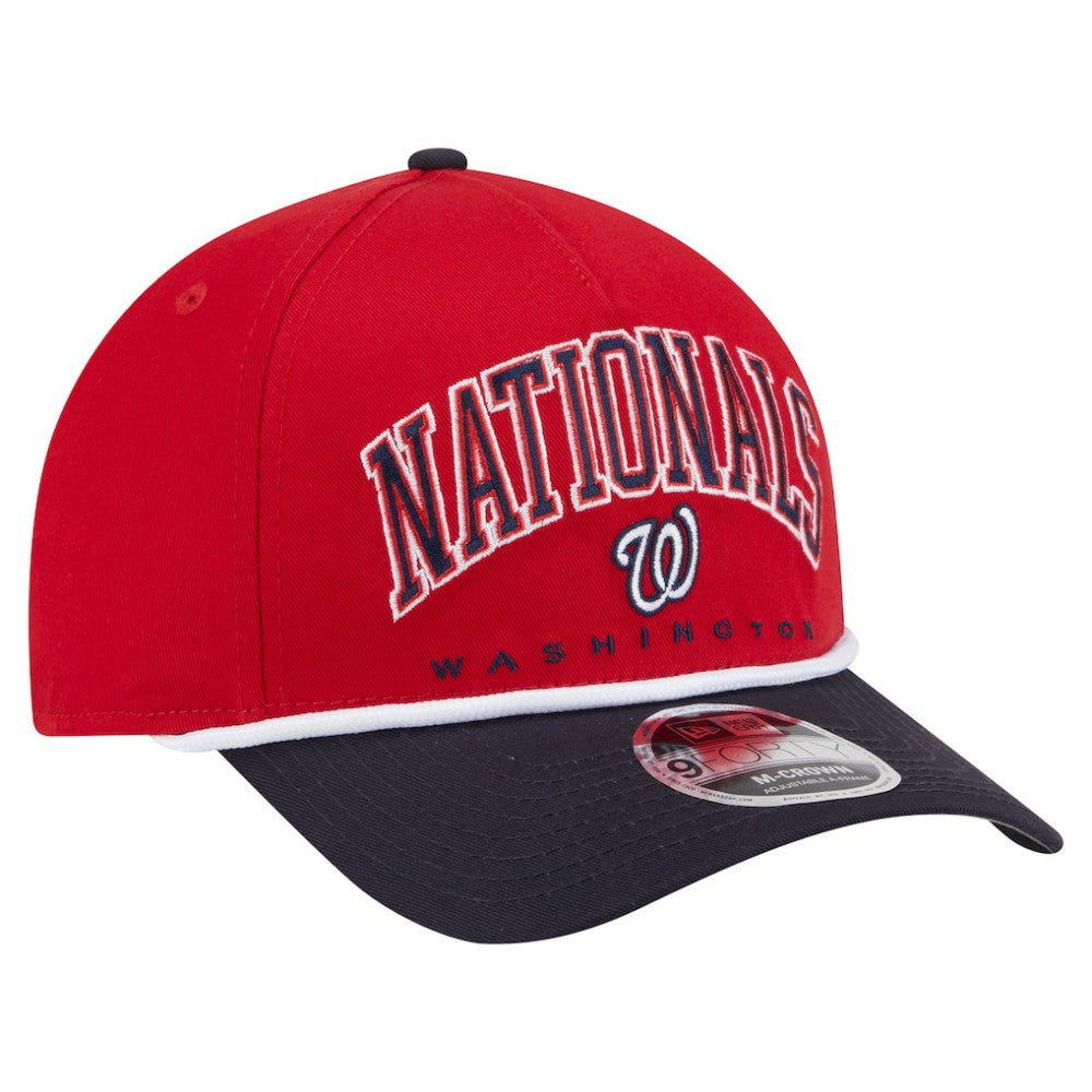 Washington Nationals Arch 9FORTY A-Frame M-Crown Adjustable Hat Red/Navy