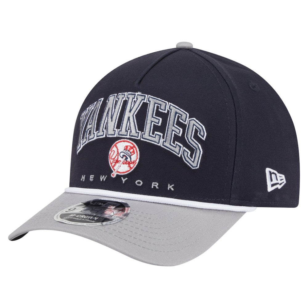 New York Yankees Arch 9FORTY A-Frame M-Crown Adjustable Hat Navy/Gray