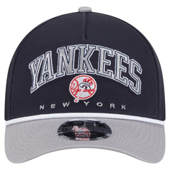 New York Yankees Arch 9FORTY A-Frame M-Crown Adjustable Hat Navy/Gray