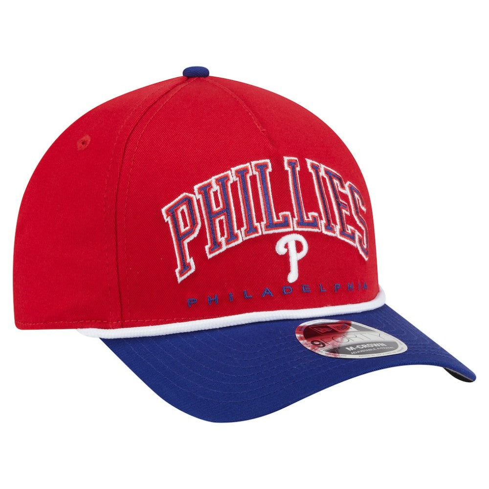 Philadelphia Phillies Arch 9FORTY A-Frame M-Crown Adjustable Hat Red/Royal