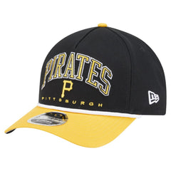 Pittsburgh Pirates Arch 9FORTY A-Frame M-Crown Adjustable Hat Black/Gold