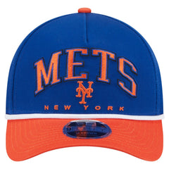 New York Mets Arch 9FORTY A-Frame M-Crown Adjustable Hat Royal/Orange