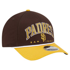 San Diego Padres Arch 9FORTY A-Frame M-Crown Adjustable Hat Brown/Gold