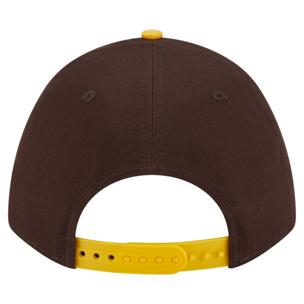 San Diego Padres Arch 9FORTY A-Frame M-Crown Adjustable Hat Brown/Gold