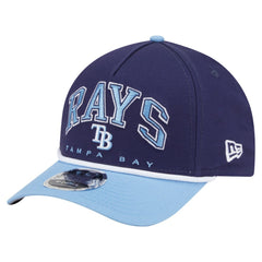 Tampa Bay Rays Arch 9FORTY A-Frame M-Crown Adjustable Hat Navy/Light Blue