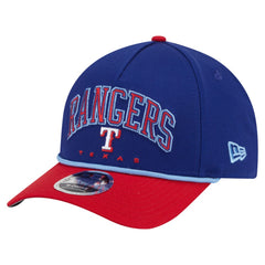 Texas Rangers Arch 9FORTY A-Frame M-Crown Adjustable Hat Royal/Red