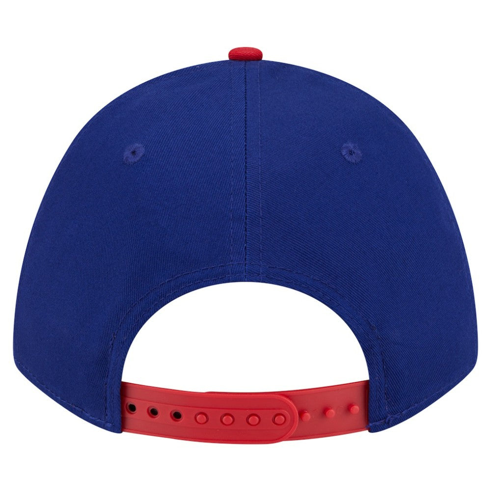 Texas Rangers Arch 9FORTY A-Frame M-Crown Adjustable Hat Royal/Red