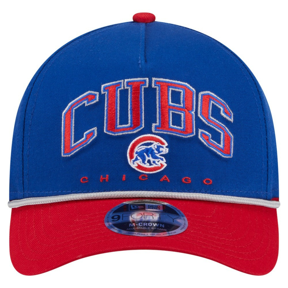 Chicago Cubs Arch 9FORTY A-Frame M-Crown Adjustable Hat Royal/Red