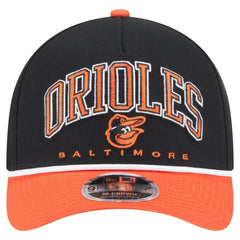 Baltimore Orioles Arch 9FORTY A-Frame M-Crown Adjustable Hat Black/Orange