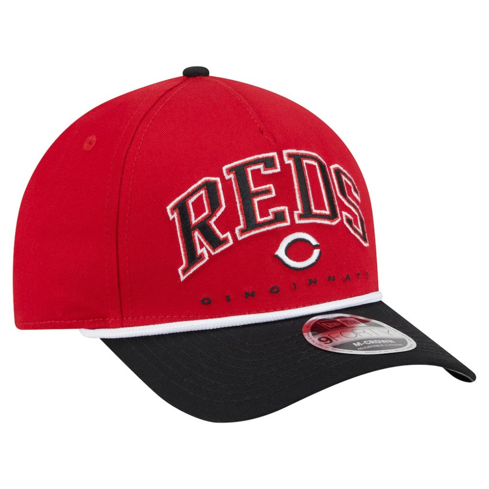 Cincinnati Reds Arch 9FORTY A-Frame M-Crown Adjustable Hat Red/Black