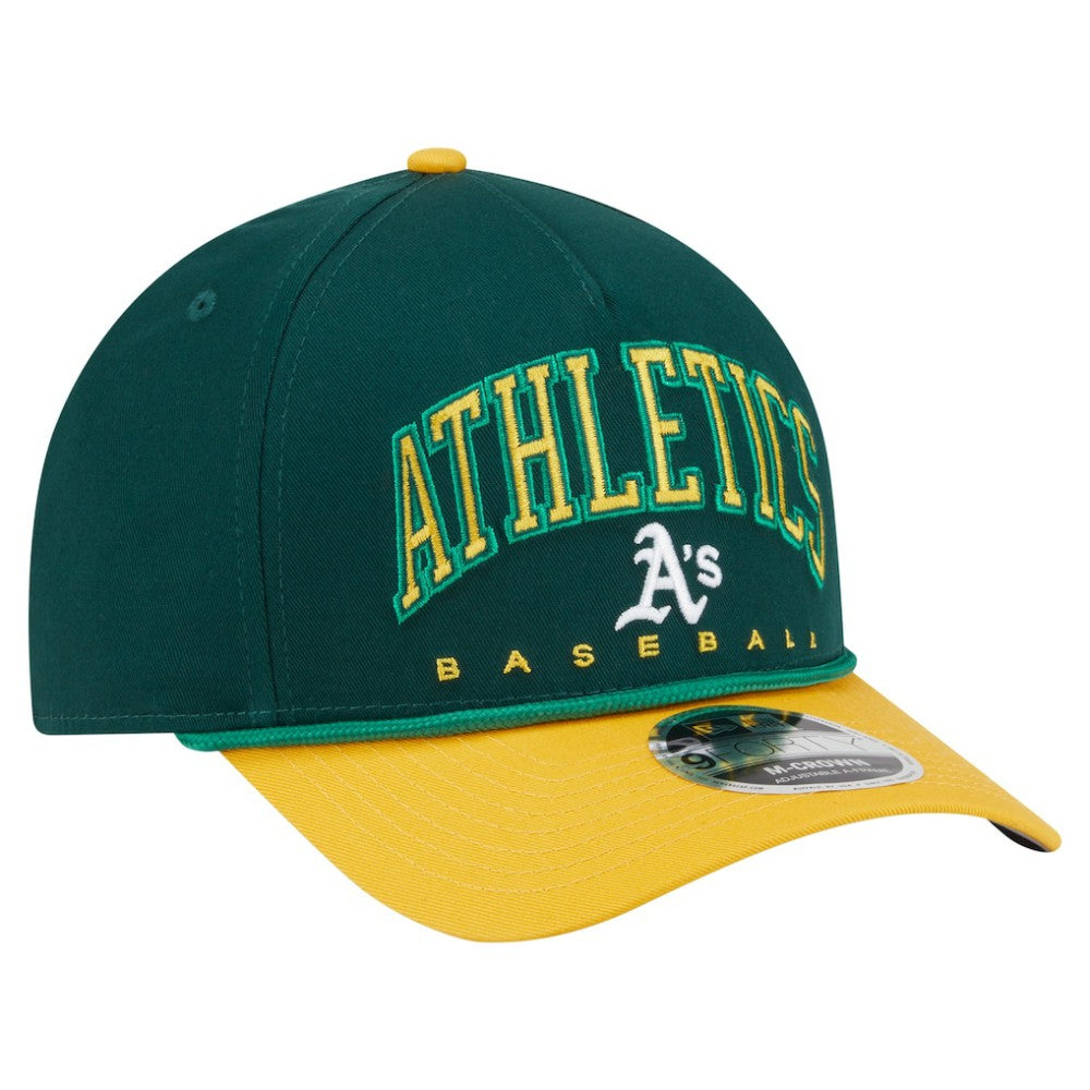 Athletics Arch 9FORTY A-Frame M-Crown Adjustable Hat Green/Gold