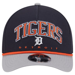 Detroit Tigers Arch 9FORTY A-Frame M-Crown Adjustable Hat Navy/Gray