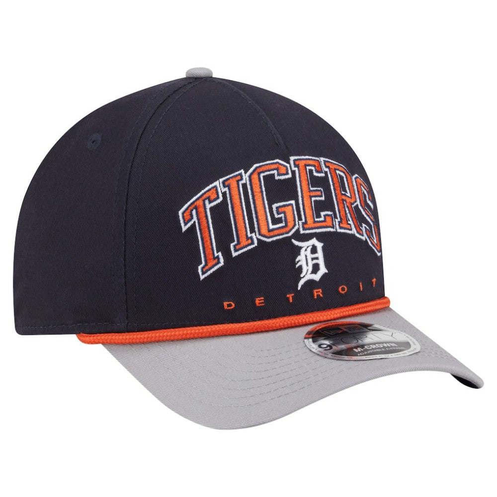 Detroit Tigers Arch 9FORTY A-Frame M-Crown Adjustable Hat Navy/Gray