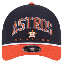 Houston Astros Arch 9FORTY A-Frame M-Crown Adjustable Hat Navy/Orange