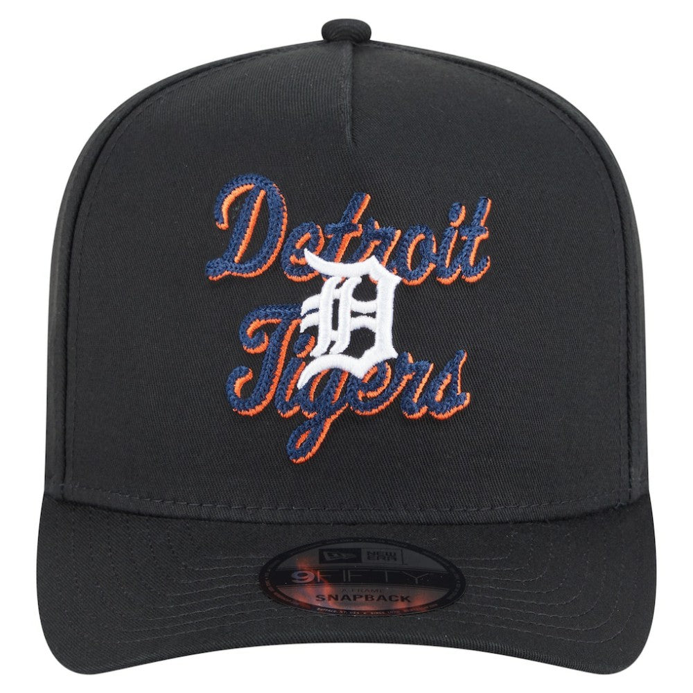 Detroit Tigers Chainstitch 9FIFTY A-Frame Snapback Hat Black