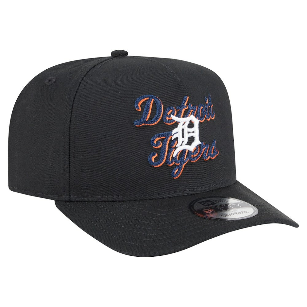 Detroit Tigers Chainstitch 9FIFTY A-Frame Snapback Hat Black